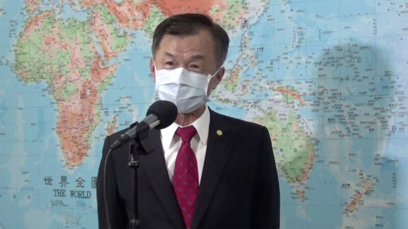 对杨洁篪在阿拉斯加美中会谈重申台湾是中国内政,陆委会主委邱太三22日在立法院受访强调,中华民国是主权独立国家,台湾从不是中华人民共和国一部份。(记者夏小华摄)