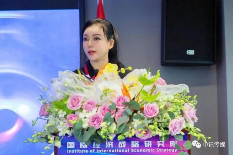 彭丹1972年出身於中國湖南長沙，外公曾任遵義市副市長。活躍於香港90年代「三級片」色情電影，她千禧年後回歸大陸，為中共愛國題材電影任演員、導演，繼而踏入政圈。（網上圖片）