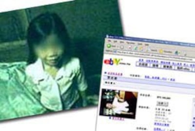 Trẻ em bị rao bán trên internet
