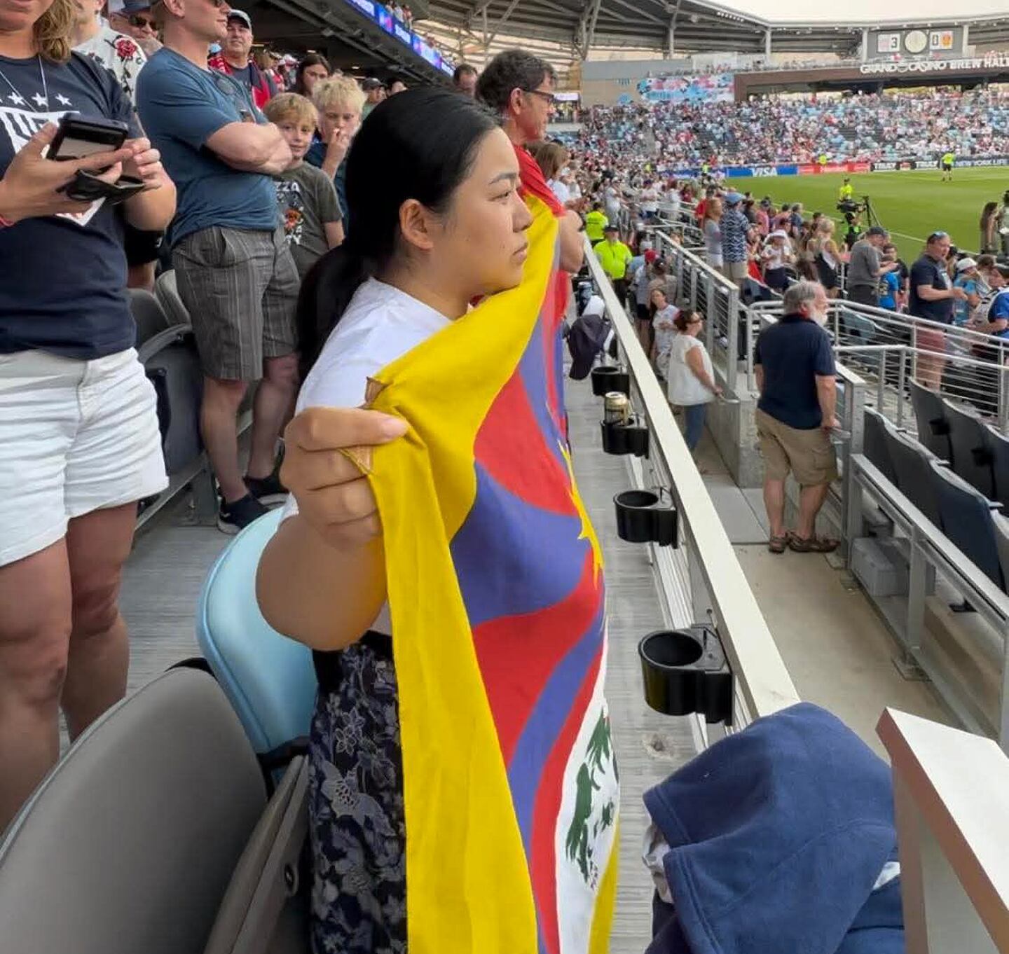 Tibetan Protesters Reinstated After Free Speech Clash at US-China Soccer Match