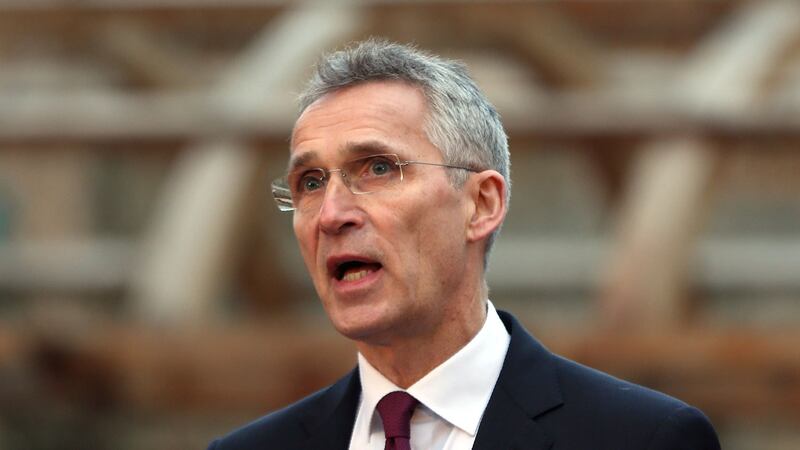 北约(NATO)秘书长延斯•斯托尔滕贝格(Jens Stoltenberg)。(美联社)