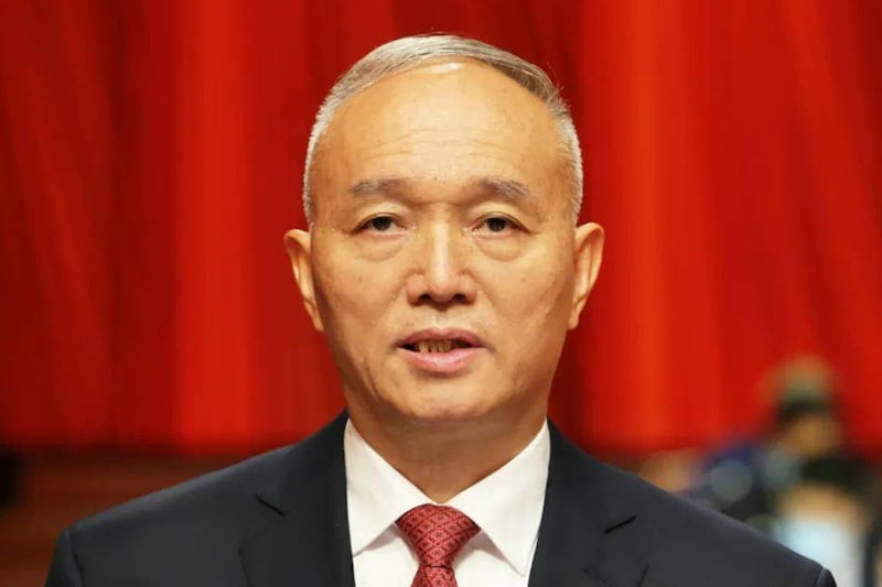 北京市委書記蔡奇6月27日在北京第13次黨代會上做報告,稱「未來五年北京疫情防疫常態化」,引市民恐慌。(北京政府網圖片)