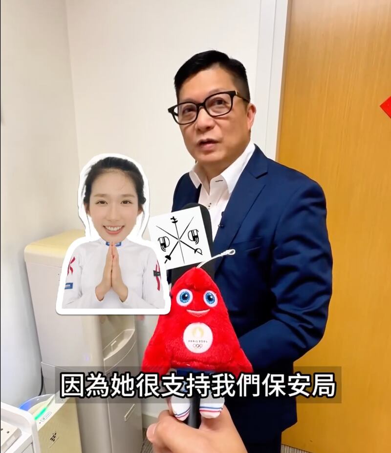 一早已表明支持江旻憓的鄧炳強率先在Facebook專頁向江祝賀。（鄧炳強Facebook專頁）