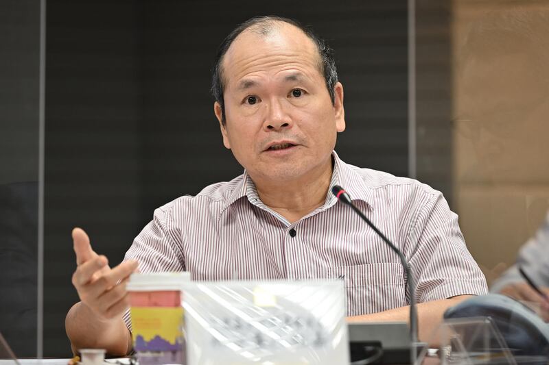 國民黨大陸事務部主任林祖嘉：20大以後大陸對於推動兩岸的經貿交流還是會持續。（鍾廣政 攝）