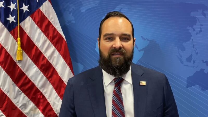 首次有美国驻联合国日内瓦分部常任代表布伦博格（Andrew Bremberg），发布3分钟视频呼吁邀请台湾恢复参与世卫大会。（U.S. Mission Geneva视频截图）