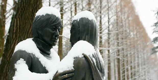 드라마 `겨울연가'의 촬영지인 강원 춘천시 남산면 방하리 남이섬에 눈이 내려 멋진 설경을 연출하고 있다.