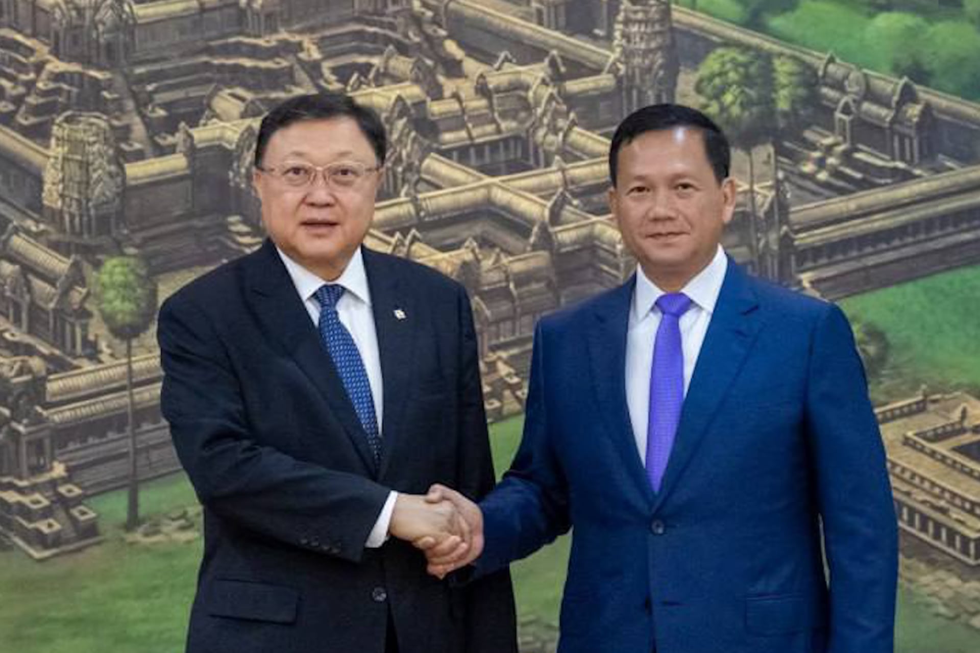 Hun Manet meets CRBC chairman