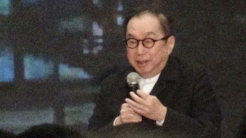 广达董座林百里预估AI用于精准医疗取得共识，建立商业模式至少需要十年。（记者夏小华摄）