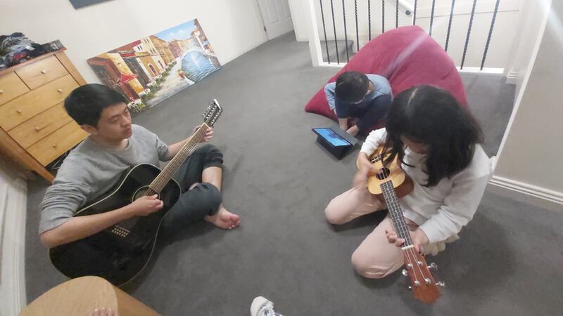 許智峯慶幸能與家人過父親節。（受訪者提供）