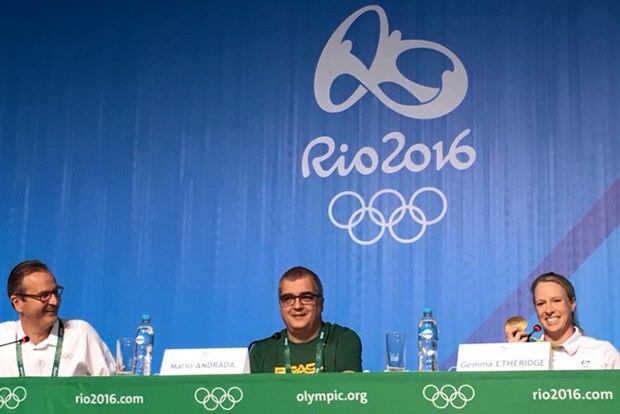 IOC 기자회견 모습.
