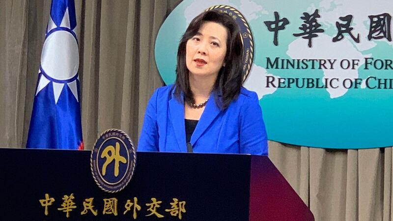 台湾外交部发言人欧江安。(资料照、记者夏小华摄)