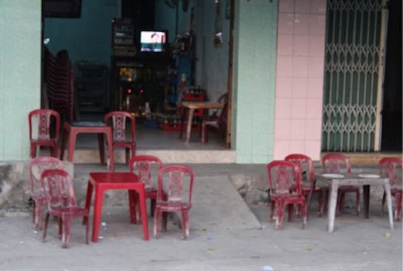 Một quán cà phê bình dân ở Đà Nẵng. RFA PHOTO.