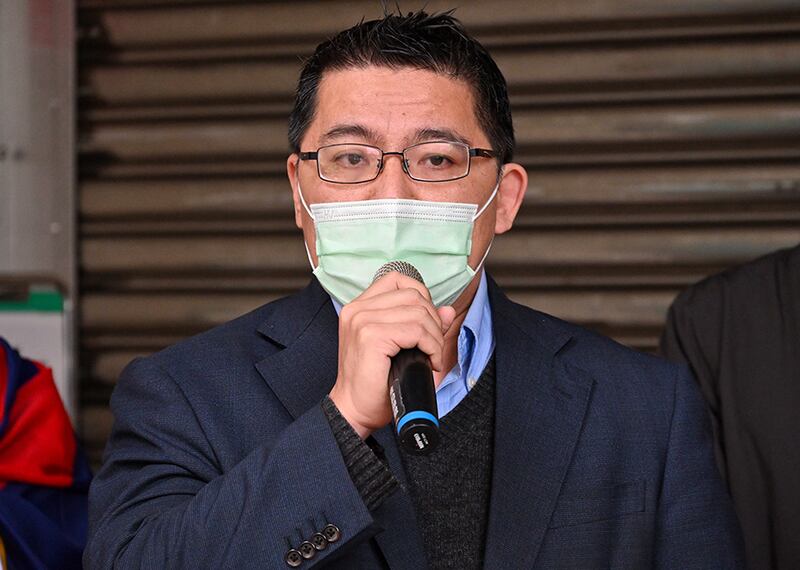 2022年2月9日,時代力量立委邱顯智:台灣應盡快制訂「難民法」協助受迫害的西藏人。(鍾廣政 攝)
