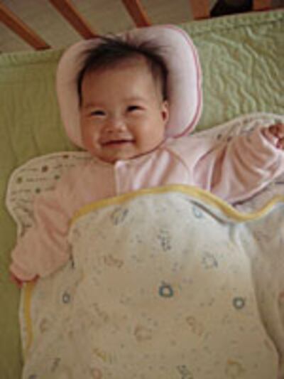 Hu and Zeng's baby, Hu Qianci, at four months. Photo: Zeng Jinyan