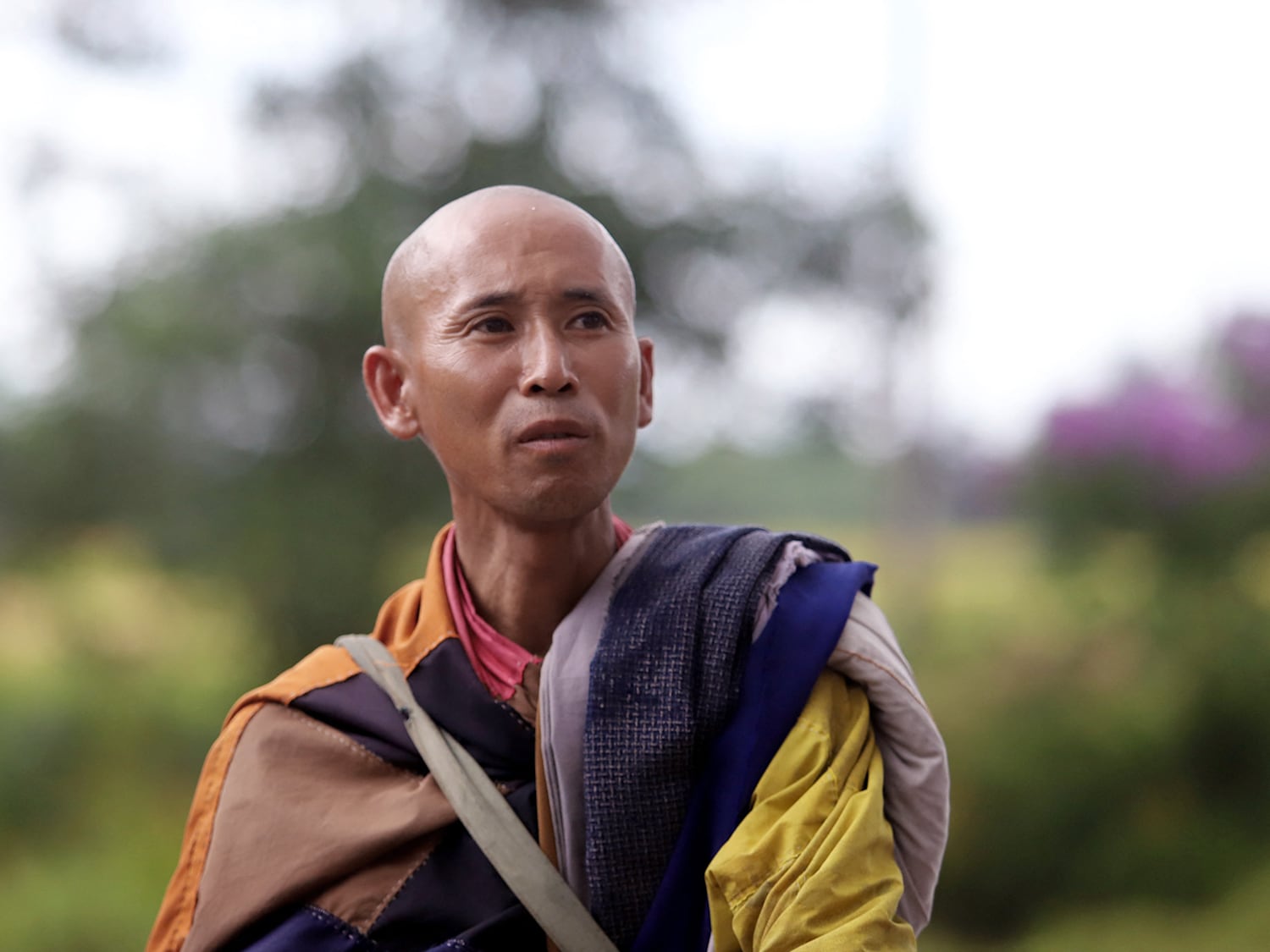 Buddhist monk Thich Minh Tue in Vietnam's Ha Tinh province, May 17, 2024.