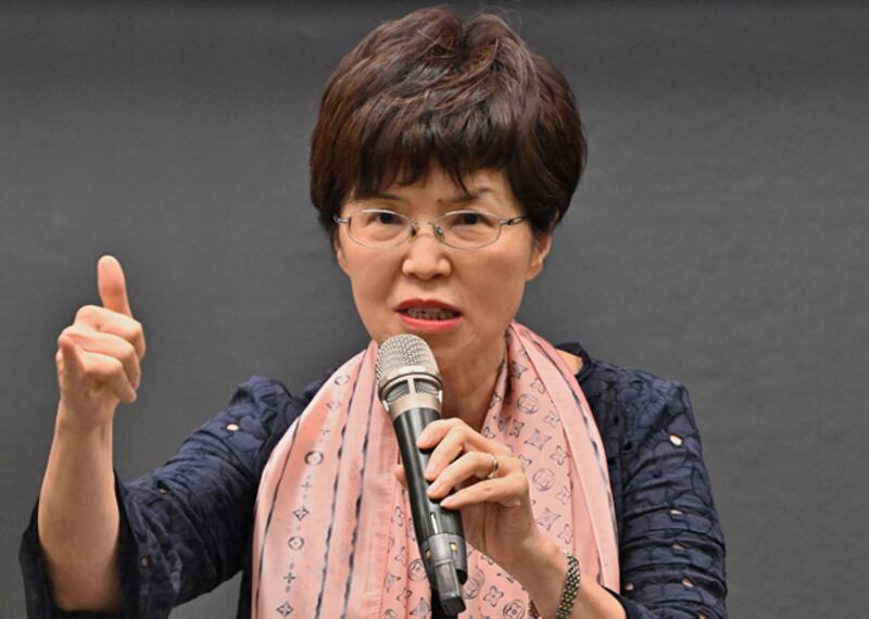 中山大學政治研究所教授廖達琪：無論那個政黨執政都無法改變兩岸維持現狀的情況。（鍾廣政 攝 / 2020年11月5日）