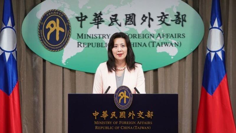 台湾外交部发言人欧江安感谢美国跨党派支持台湾参与国际组织。(台湾外交部提供)