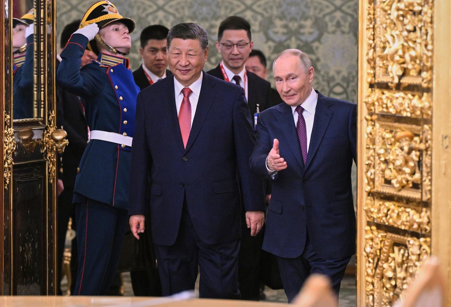 Now ‘friends of steel’: Xi and Putin meet in Moscow