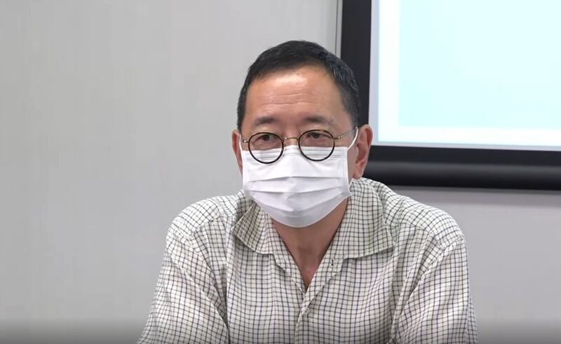 謝永齡：師生承受沉重無形壓力。（鄧穎韜 攝）