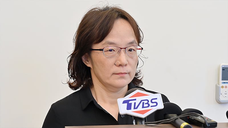 2021年4月20日,台灣高等法院刑事發言人劉方慈庭長:三名被告行為,對台灣社會善良風氣及自由民主精神造成不良影響。(鍾廣政 攝)