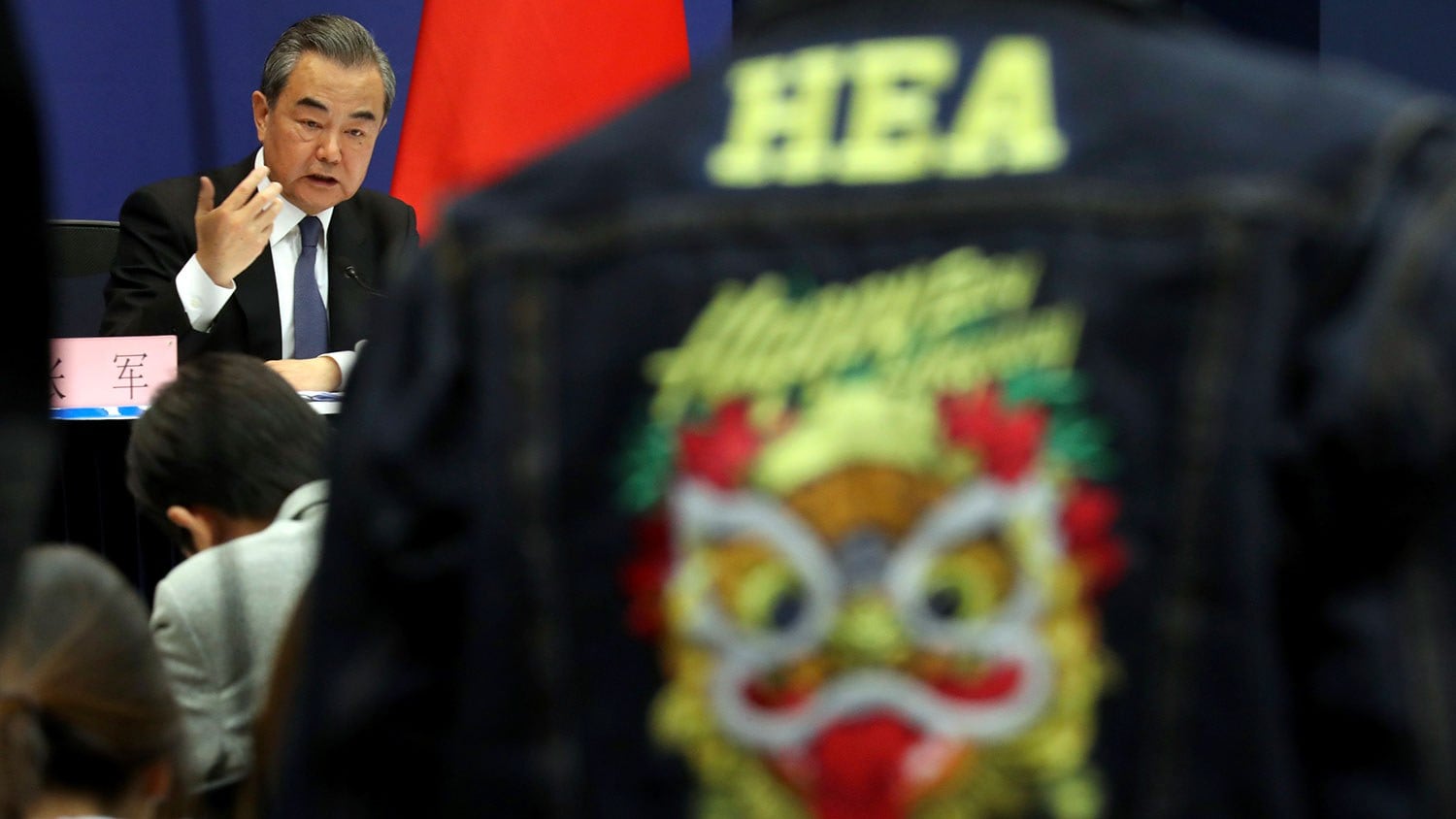 2019年4月19日，王毅在吹风会上表示，“一带一路”不会沦为北京的“地缘政治工具”，也不会导致其它国家的“债务陷阱”。（美联社）