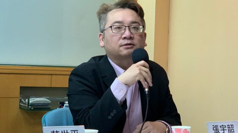 两岸政策协会副秘书长张宇韶解析“武统”的可能 (记者黄春梅摄)