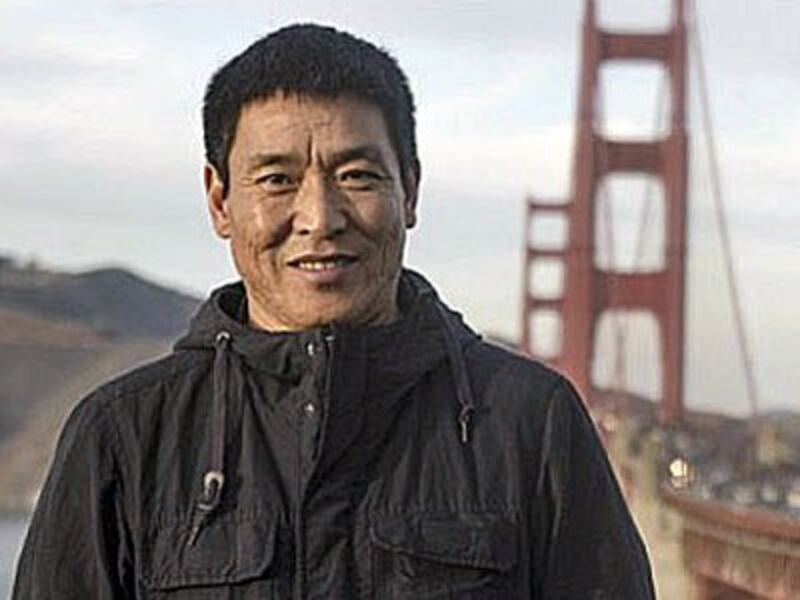 Tibetan Filmmaker Dhondup Wangchen is shown in San Francisco following his escape from Tibet, Dec. 26, 2017.