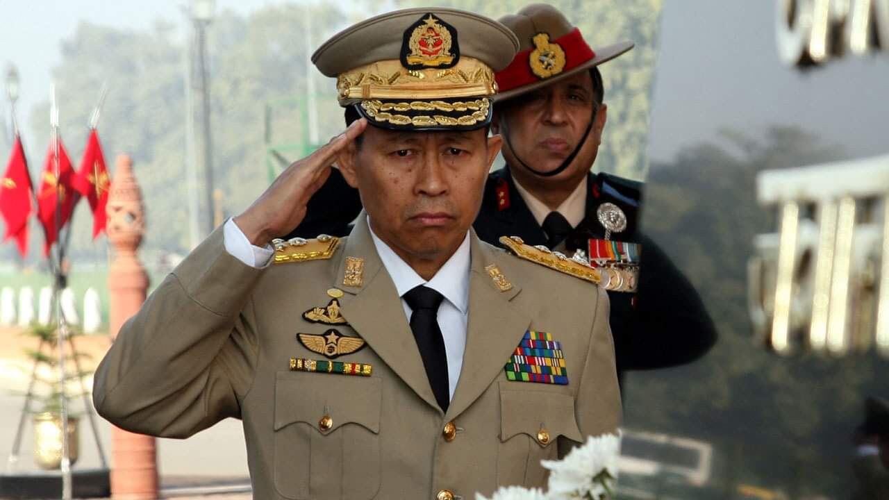 Myanmar junta chief missing from public view after drone attack