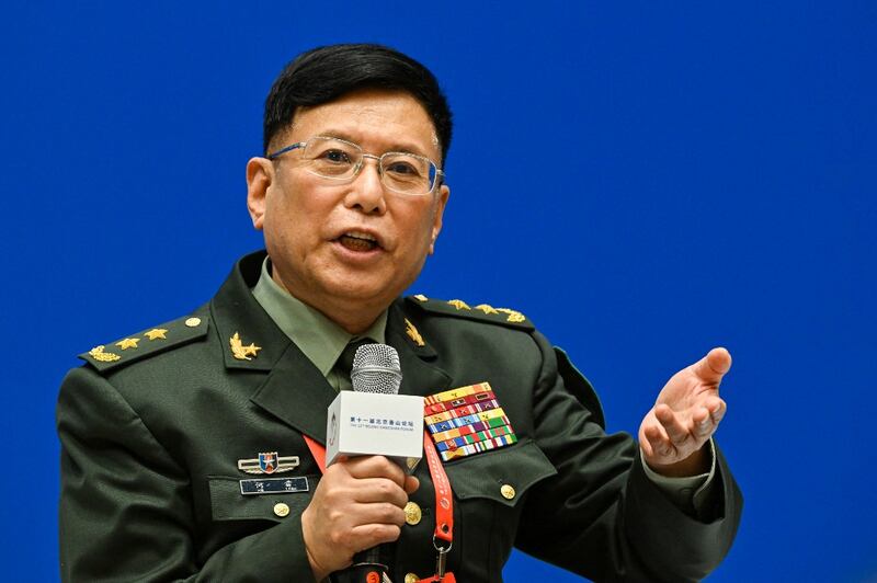 解放軍軍事科學院前副院長何雷認為，台灣是中國核心利益中的核心。（法新社圖片）