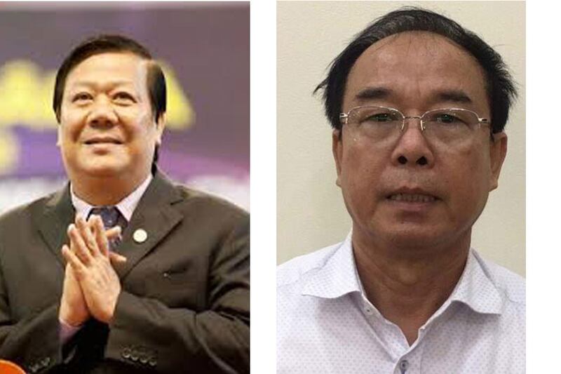 Ông Nguyễn Thành Rum (trái) và ông Nguyễn Thành Tài (phải)