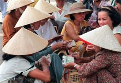 Một điểm buôn bán ngoại tệ chợ đen