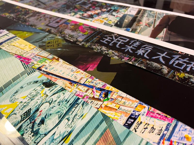 Grogu走訪各區近百幅連儂牆,拍下100GB容量的相片,記錄香港人和平表達意見的方式。(受訪者提供)