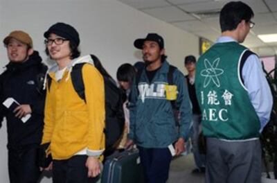 Các công nhân các nước được di tản khỏi Nhật. March 16, 2011