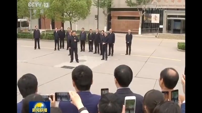 2020年4月20日至23日,习近平在陕西考察。(视频截图)