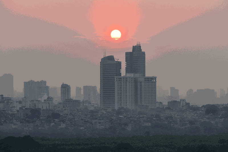 Hình minh họa. Bầu trời Hà Nội hôm 27/9/2019