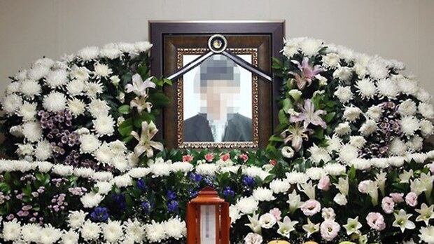 사진은 안타깝게 숨진 한 탈북자의 빈소 모습.