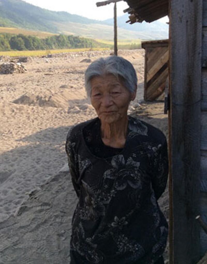 수재민 84살 리종선 할머니. 사진-유니세프 제공