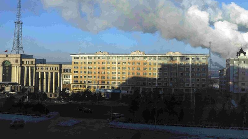 图为黑龙江省鹤岗市。(AFP)