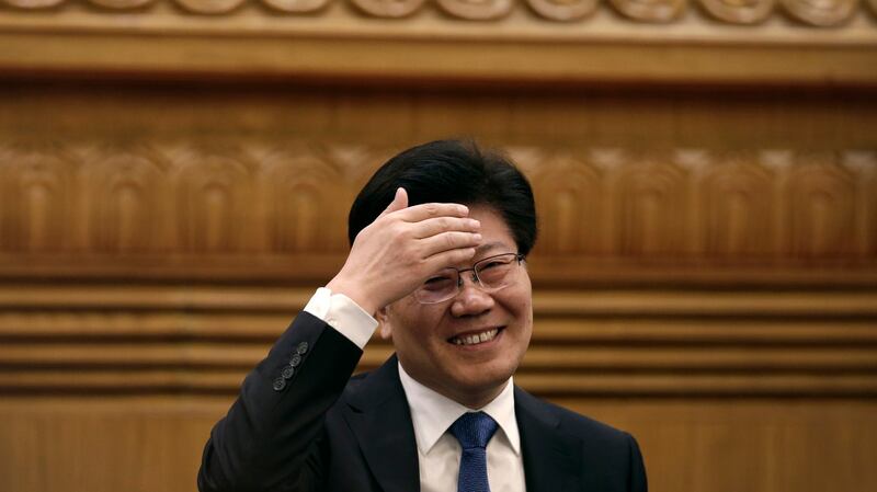 前新疆区委书记张春贤。（美联社）