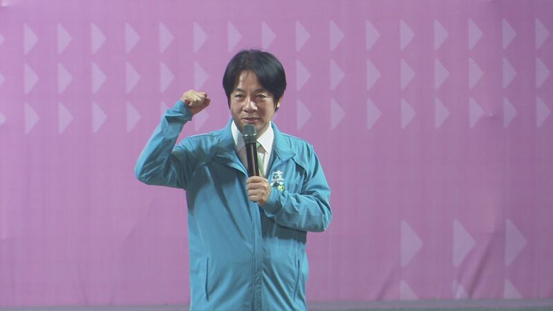 党内初选挑战蔡英文的赖清德同意担任副手，营造绿营大团结。（记者李宗翰摄）