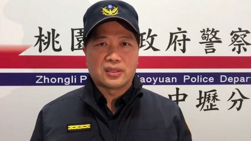 桃园中坜分局副分局长范源正。（中坜分局提供）