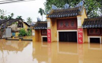 Lũ lụt ở Hội An, ảnh minh họa chụp trước đây. AFP PHOTO.