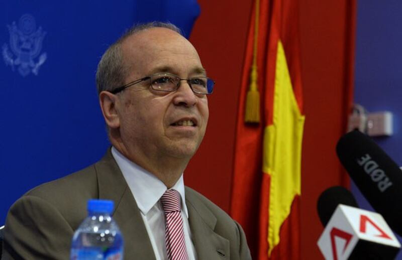 Ông Daniel Russel trợ lý ngoại trưởng Mỹ đặc trách Đông Á-Thái Bình Dương tại Hà Nội hôm 10-05-2016.