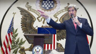 Ngoại trưởng Mỹ John Kerry tại Iraq, 23 tháng 6, 2014 - Courtesy of bloomberg.com
