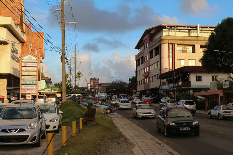 The commercial center of Koror in the Pacific island nation of Palau, February 14, 2018.
