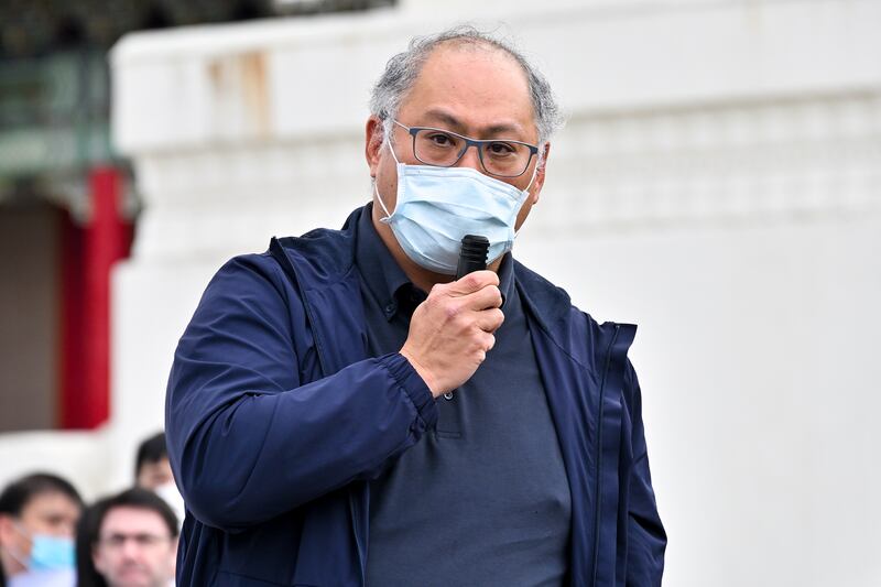 人權工作者李明哲：「白紙革命」最大意義是讓更多台灣人認清中國政府真實的現況。（鍾廣政 攝）