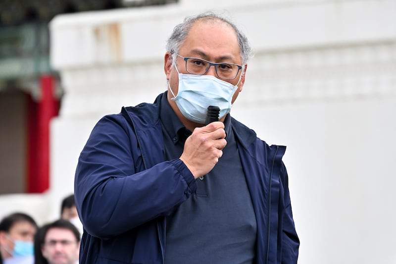 人權工作者李明哲:「白紙革命」最大意義是讓更多台灣人認清中國政府真實的現況。(鍾廣政 攝)