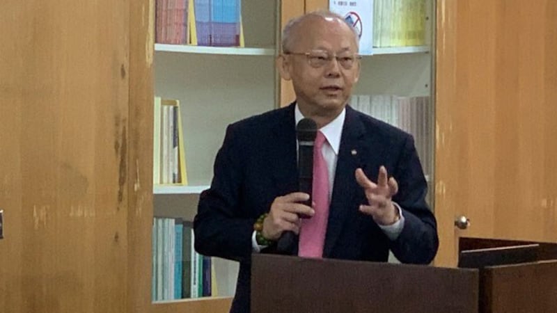 永丰金控首席经济学家黄荫基对中国走出谷底表示乐观。(记者 黄春梅摄)