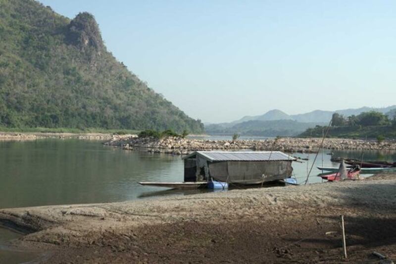 Low-water levels are putting more pressure on the livelihoods of those who live along and depend on the Mekong River. Credit: RFA