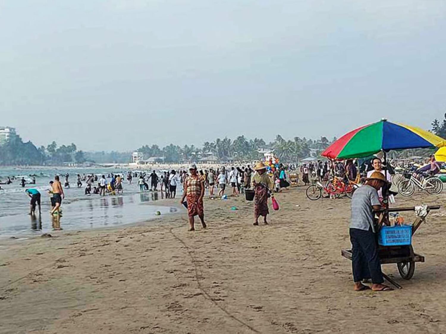 Two-thirds of residents flee Myanmar beach town as rebels battle junta troops